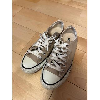 コンバース(CONVERSE)のコンバース　ベージュ　24cm(スニーカー)