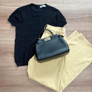 ザラ(ZARA)のZARA♡秋　トップス　ビジュー(カットソー(半袖/袖なし))