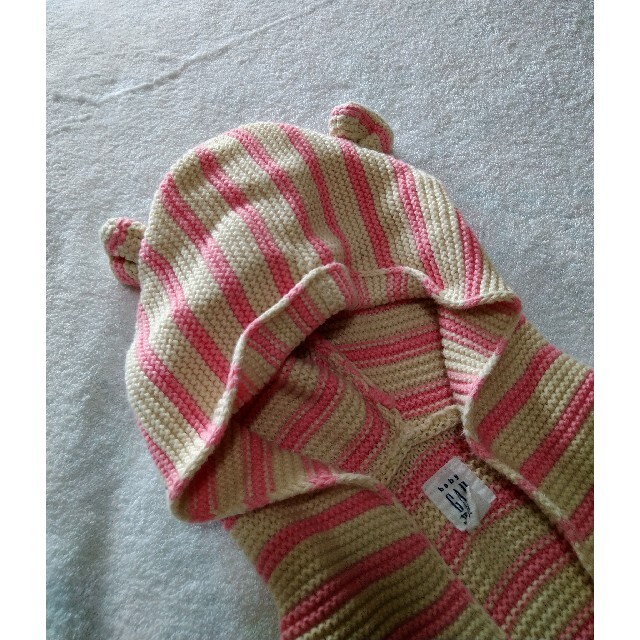 babyGAP(ベビーギャップ)のbaby　GAP　ピンクボーダー キッズ/ベビー/マタニティのキッズ服女の子用(90cm~)(カーディガン)の商品写真