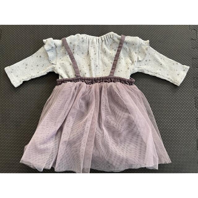 BREEZE(ブリーズ)のブリーズ　チュールワンピース　ロンパース　70 キッズ/ベビー/マタニティのベビー服(~85cm)(ワンピース)の商品写真