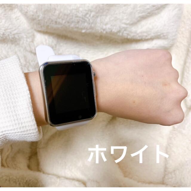 残りわずか スマートウォッチ ホワイト メンズの時計(腕時計(デジタル))の商品写真