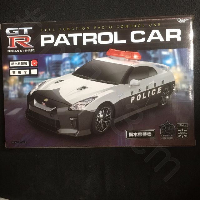 NISSAN GT-R(R35) PATROL CAR 栃木県警察 ラジコン エンタメ/ホビーのおもちゃ/ぬいぐるみ(ホビーラジコン)の商品写真