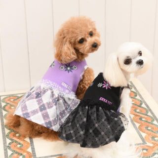 ♡美品♡アナスイ チュール重ねワンピース♡犬服 ドッグウェア(犬)