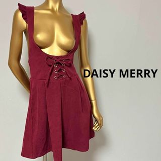 【2157】DAISY MERRY サロペット スカート M スエード(その他)