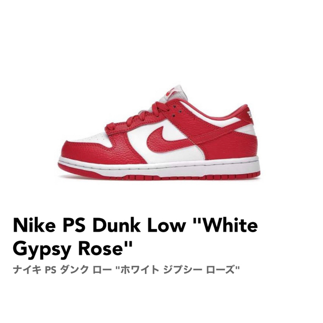 NIKE DUNK LOW (PS) 21.0cm GYPSY ROSE