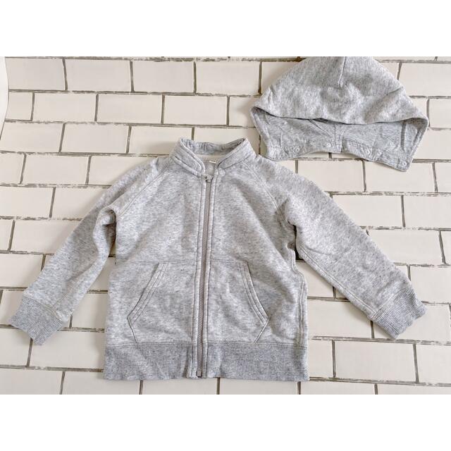 MUJI (無印良品)(ムジルシリョウヒン)のパーカ　ジャケット　100㎝ キッズ/ベビー/マタニティのキッズ服女の子用(90cm~)(ジャケット/上着)の商品写真