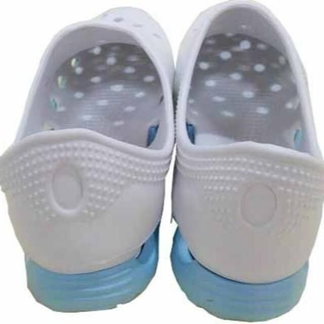 CG1584-19■送料無料 新品EVAサンダル 24cm ホワイト ブルー レディースの靴/シューズ(サンダル)の商品写真