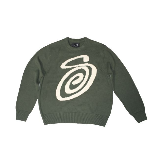 STUSSY CURLY S SWEATER NATURAL SIZE M | monsterdog.com.br