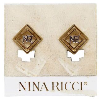 ニナリッチ(NINA RICCI)の美品 NINA RICCI ニナリッチ NR ロゴ イヤリング(イヤリング)