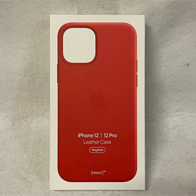 新品Apple純正iPhone12/12ProレザーケースPRODUCT RED 1