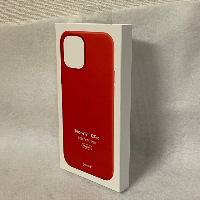 新品Apple純正iPhone12/12ProレザーケースPRODUCT RED 2