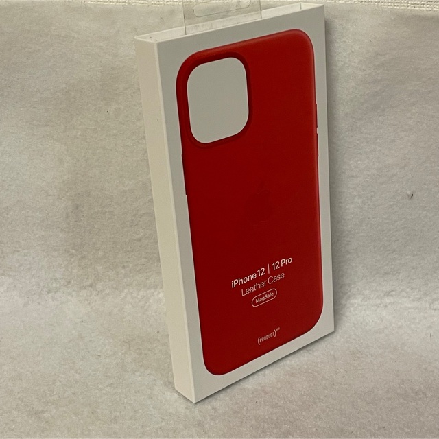 新品Apple純正iPhone12/12ProレザーケースPRODUCT RED 3