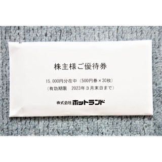 ラクマ便★銀だこ ホットランド 株主優待券 15000円分 ハイボール酒場 他(フード/ドリンク券)