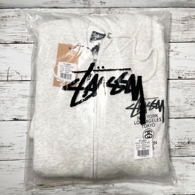 STUSSY - 【新品】stussy スウェットパーカー サイズS ブラック シップ