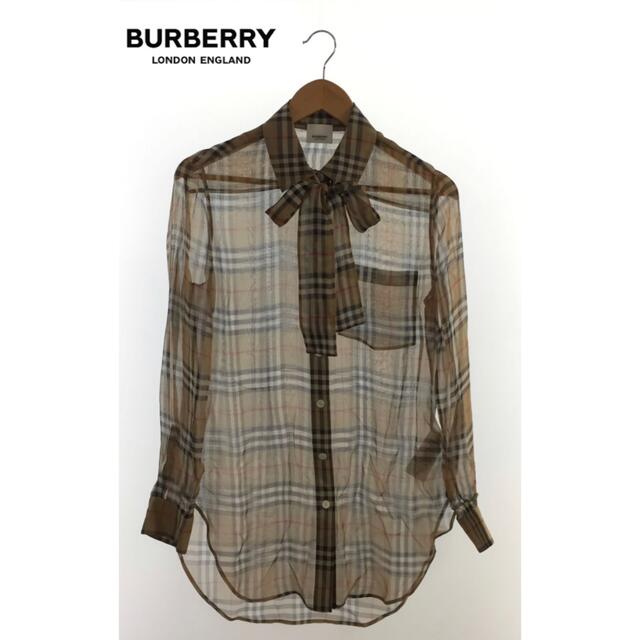 珍Burberry LONDON ENGLAND silk100％ ノバチェック 【超安い】 52