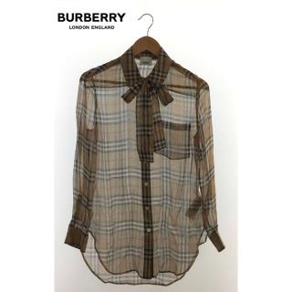 バーバリー(BURBERRY)の珍Burberry LONDON ENGLAND silk100％　ノバチェック(シャツ)