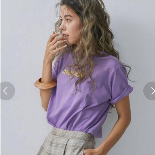 Ungrid(アングリッド)のUngrid パープルTシャツ メンズのトップス(Tシャツ/カットソー(半袖/袖なし))の商品写真