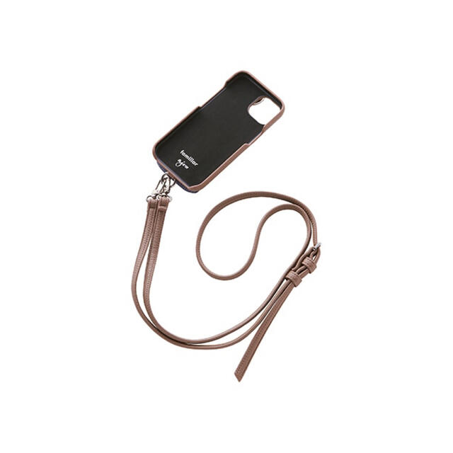 ajew×familiar iPhoneケース 13 ベージュ ajew×familiar iPhoneケース 13 ベージュ