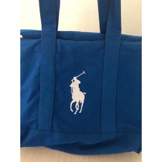 ポロラルフローレン(POLO RALPH LAUREN)の【中古美品】ポロラルフローレン/キャンパストートバッグ　ブルー(トートバッグ)