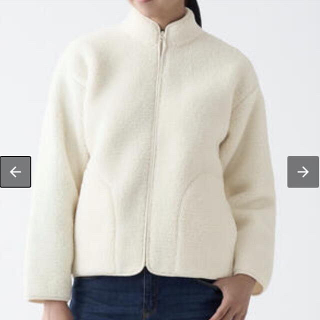 MUJI (無印良品) - 無印ストレッチボアフリースジャケットの通販 by