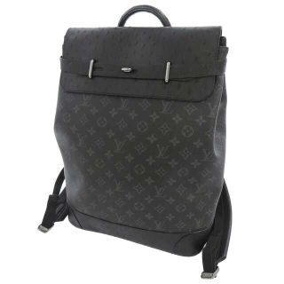 ルイヴィトン(LOUIS VUITTON)のルイヴィトン リュック モノグラム・エクリプス/オーストリッチ スティーマー・バックパック N93492 ブラック 黒(バッグパック/リュック)