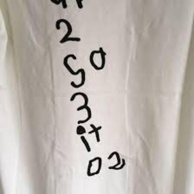 irojikake THE END リンガー Tシャツ ホワイト　ネイビー レディースのトップス(Tシャツ(半袖/袖なし))の商品写真