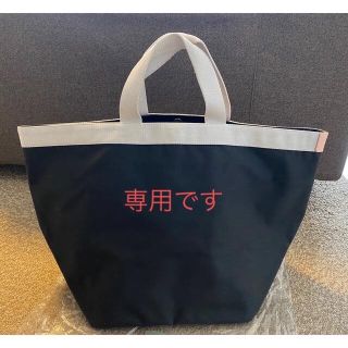 エルベシャプリエ(Herve Chapelier)のエルベシャプリエ 限定レア品 ノアール×シルバーハンドル×トラジェ Lサイズ(トートバッグ)