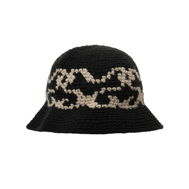 STUSSY SS KNIT BUCKET HAT 黒 新品 バケット ハット | フリマアプリ ラクマ