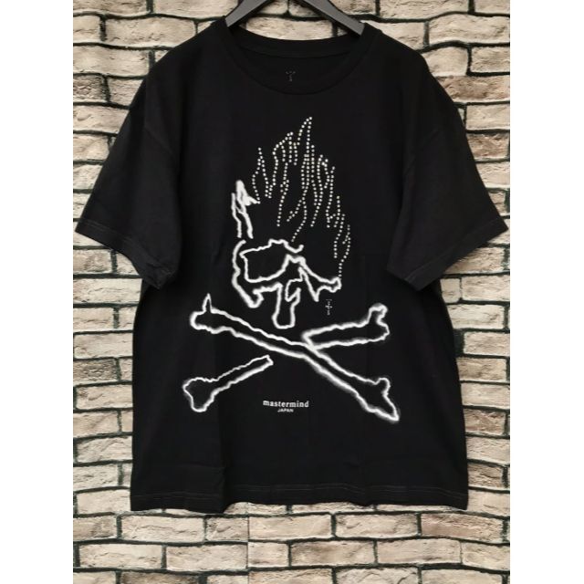 mastermind JAPAN(マスターマインドジャパン)のトラヴィススコット×マスターマインド★21AWスカルラインストーンTシャツ XL メンズのトップス(Tシャツ/カットソー(半袖/袖なし))の商品写真