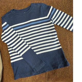 ギャップキッズ(GAP Kids)のGAP キッズ　長袖Tシャツ　トップス　ボーダー　130サイズ(Tシャツ/カットソー)