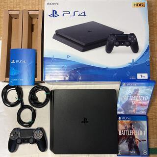 PlayStation4 - 【状態良好】PS4 本体 1TB CUH-2100B 箱説 バトルフィールド付き