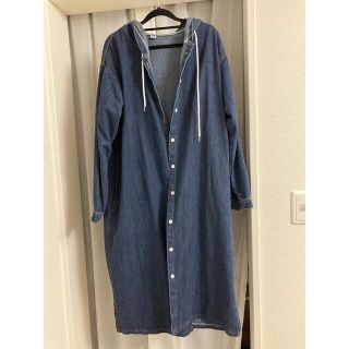 お嬢様専用デニムコートフード付き大きいサイズ4L(Gジャン/デニムジャケット)