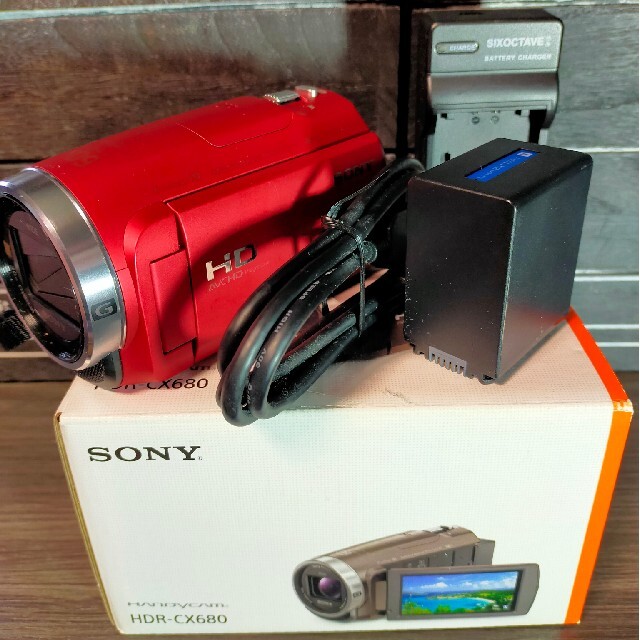 SONY デジタルビデオカメラ ハンディカム HDR-CX680(R)有microSDXCカード対応