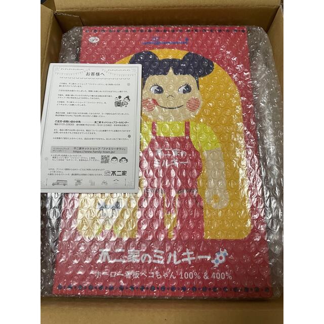 ☆BE＠RBRICK ホーロー看板ペコちゃん100％＆400％☆新品未開封品☆