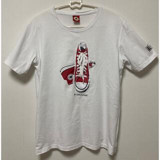 コンバース(CONVERSE)のCONVERSE/コンバース メンズ スニーカーTシャツ ホワイト 白 M(Tシャツ/カットソー(半袖/袖なし))