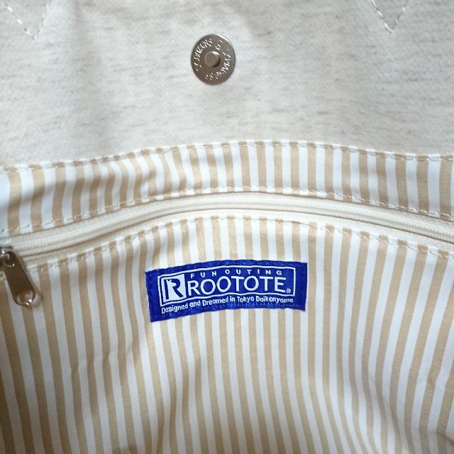 ROOTOTE(ルートート)のルートート キャンバス×ネイビー 2way 舟形 トートバッグ レディースのバッグ(ショルダーバッグ)の商品写真