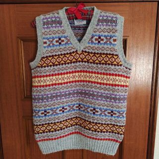 ジャミーソンズ ベストの通販 95点 | フリマアプリ ラクマ 買い物 別注 ジャミーソンズ ニットベスト 総柄 ネイティブ L Jamieson’s ベスト