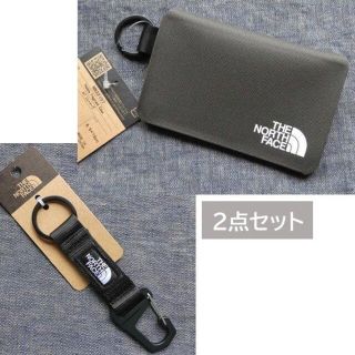 ザノースフェイス(THE NORTH FACE)の２点セット ノースフェイス パスケース キーホルダー NN32107 32001(その他)