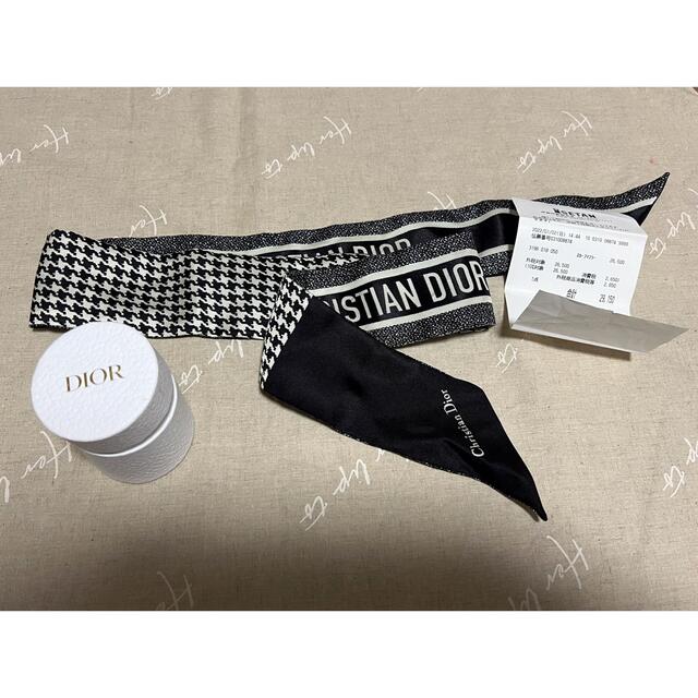DIOR ミッツァ スカーフ 千鳥格子-