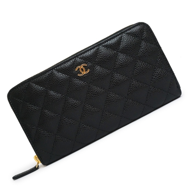 大特価!!】 CHANEL シャネル マトラッセ キャビアスキン 長財布