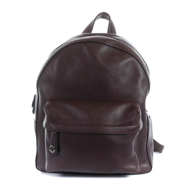 コーチ COACH リュックサック デイパック レザー 茶-