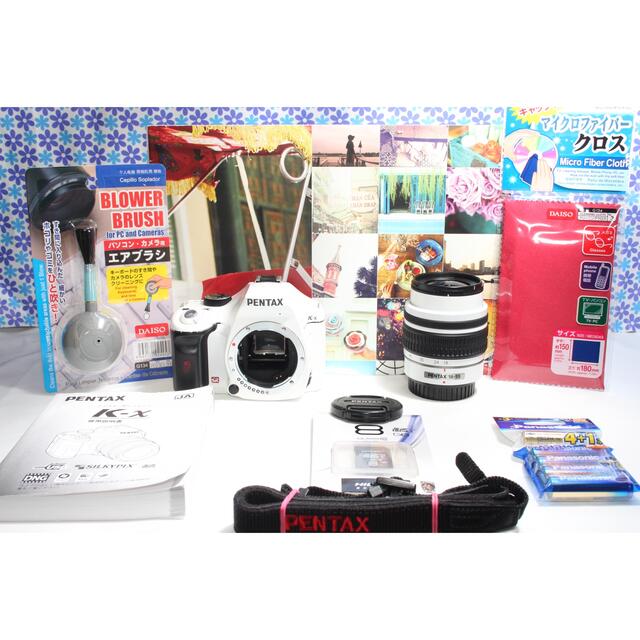 PENTAX - 極美品❤️ペンタックス K-x❤️人気のホワイトカラー❤️高