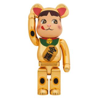 ベアブリック(BE@RBRICK)のBE@RBRICK 招き猫 ペコちゃん 金運 金メッキ 1000％(その他)