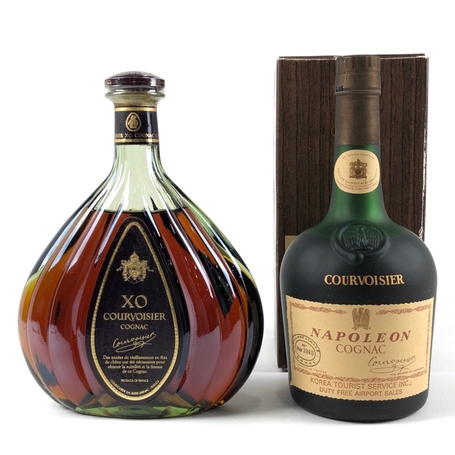 ブランデー未開封☆COURVOISIER【クルボアジェ】 ナポレオン 2本セット ...