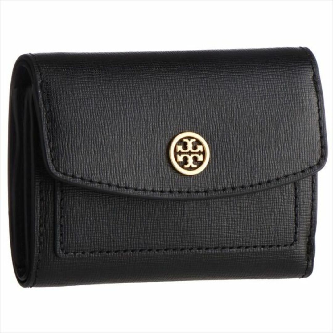 カーフレザーサイズｃｍトリーバーチ TORY BURCH 三つ折財布 84068 BLACK