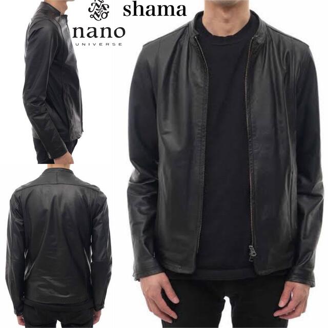 nano universe × shama カウレザー ジャケット　42 M