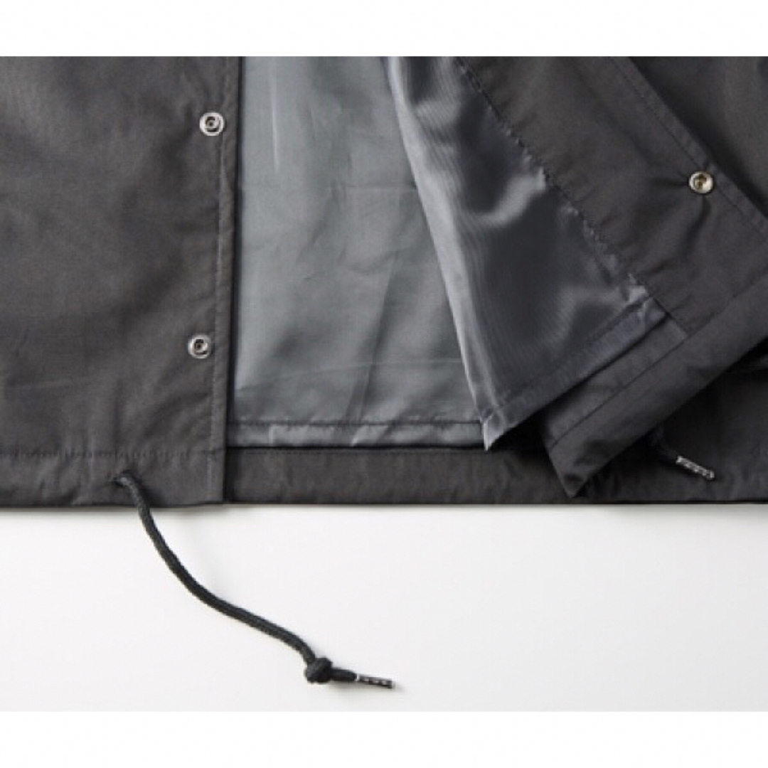 Ron Herman(ロンハーマン)のDrawing コーチジャケット Lサイズ　ブラック　ブルー メンズのジャケット/アウター(ナイロンジャケット)の商品写真