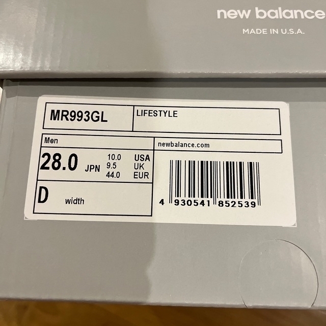 NEW BALANCE MR993 GL 国内オンライン当選品 3