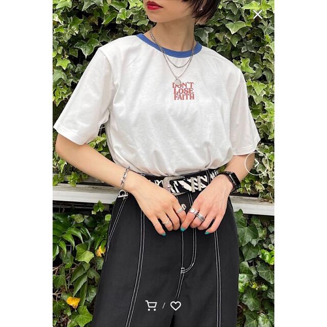 PAGEBOY(ページボーイ)の【PAGEBOY】レトロロゴTシャツ レディースのトップス(Tシャツ(半袖/袖なし))の商品写真