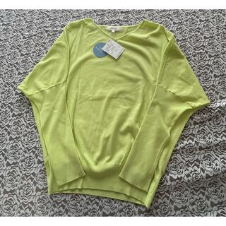 《新品未使用》ALPHA CUBIC トップス　グリーン　Lサイズ (Tシャツ(長袖/七分))
